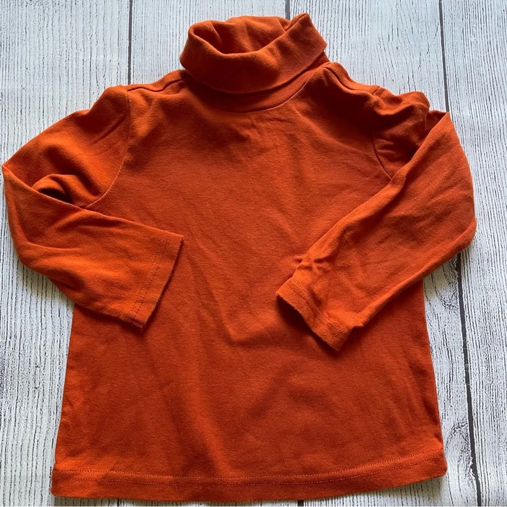 Gymboree Grey Jumper with Orange Turtleneck Size 4